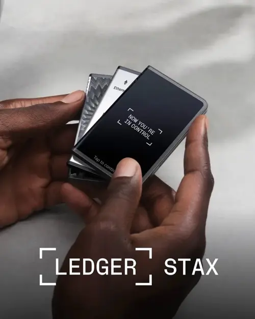 Ledger Stax 大屏操作演示图